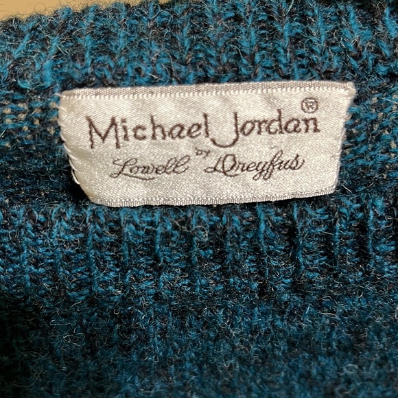 Grandpa Vintage Michael Jordan Lowell Dreyfus Sweater Mens Medium Crewneck - Picture 6 of 6